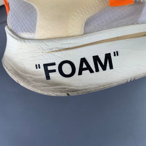 NIKE x OFF-WHITE 2017  11 The Ten White Translucent Synthetic Athletic Sneakers - Picture 9 of 9